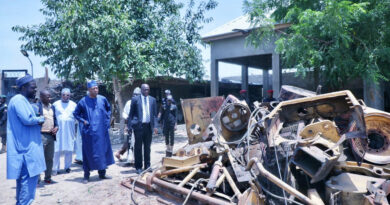 Zulum at the site for inspection